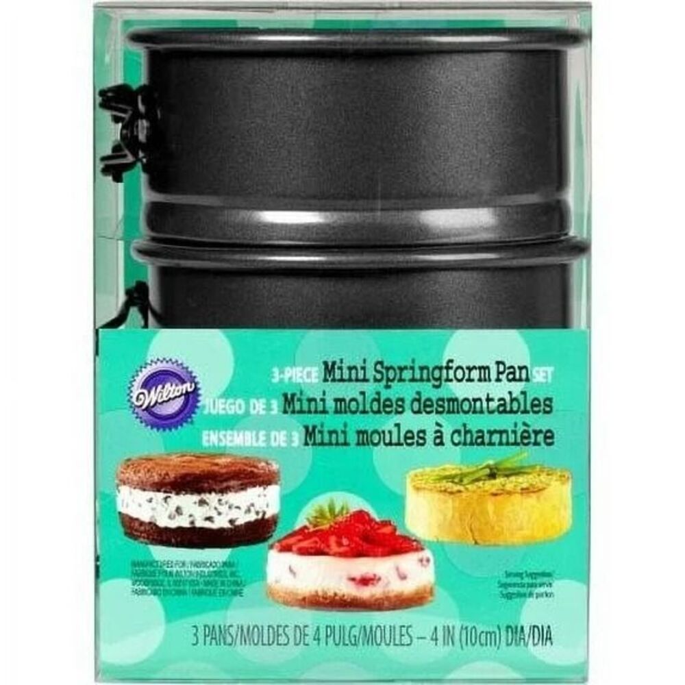 WILTON Non-Stick Steel Mini Springform Cake Pan (3 Count)